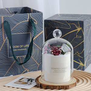 Velas Aromáticas <span class=keywords><strong>de</strong></span> Lujo Personalizadas en Frasco <span class=keywords><strong>de</strong></span> Vidrio con Flores Secas y Cera <span class=keywords><strong>de</strong></span> <span class=keywords><strong>Soja</strong></span>, con Tapa para Decoración del Hogar y Regalo <span class=keywords><strong>de</strong></span> Navidad - Product Image 5