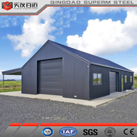 Kits de construction de bâtiments préfabriqués en acier galvanisé pour maison, hangar métallique et barndominium avec garage