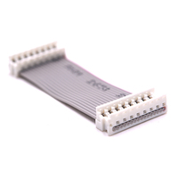 Dây cáp dẹt PVC màu xám IDC 2651 tùy chỉnh, lắp ráp sẵn, khoảng cách chân 1.27mm, dây kết nối AVR, đầu nối đôi 2*3-2*40P, dây nối tiếp