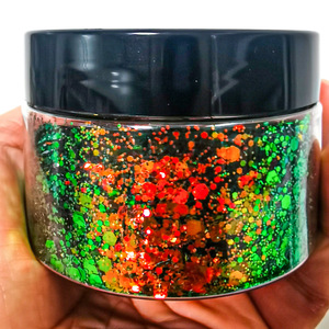 Holographic Glitter Powder Mirror Effect Flat <b>Sequin</b> DIY Craft Nail <b>Art</b> Decoration 10g Jar Color Changing With Angle - Product Image 2