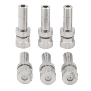 Boquillas de pulverización de latón de baja presión de 6 mm para sistema de nebulización de refrigeración para invernaderos al aire libre, boquillas de riego por goteo atomizadoras - Product Image 1