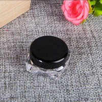 Botol Plastik Persegi Kecil Custom Grosir 3ml 5ml 7ml 9ml dengan Logo Cetak, untuk Krim, Kosmetik, Wadah Sampel