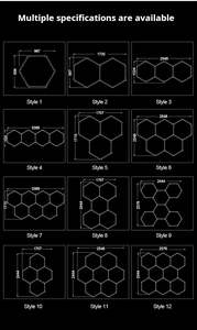 DIY forma esagonale LED RGB di illuminazione per Night Club colore impermeabile mutevole evento spettacolo di moda di illuminazione per le officine - Product Image 6