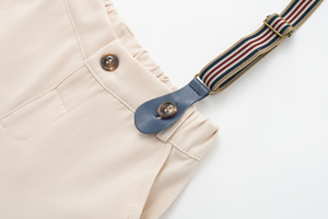 Catpapa Vente en gros Ensemble de cérémonie pour garçons : Chemise à pois, Nœud papillon, Pantalon à bretelles – Tenue de mariage pour enfant - Product Image 3