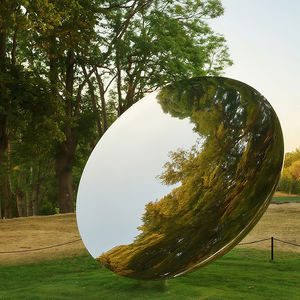 Большая Современная блестящая полированная нержавеющая сталь сад небо зеркальная скульптура для наружного использования - Product Image 2