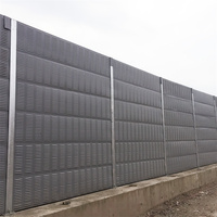 Panneaux de barrière acoustique en aluminium insonorisés au design moderne, prix usine, pour murs de clôture et routes, avec poteaux en H, certifiés ISO9001