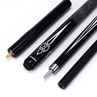 Queue de billard de haute qualité avec logo personnalisé, 11,5 mm pour le snooker et 12,5 mm pour le pool, en fibre de carbone faite à la main avec poignée, vente en gros d'usine