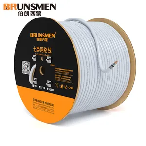 Cable Cat6a/Cat7, 305m, precio en rollo, FTP, SFTP, Cable Lan de cobre completo