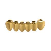 Grillz dentaire Hip Hop plaqué or 18 carats, personnalisable, ensemble de grillz supérieurs et inférieurs, amovibles, pour femmes et hommes, pour les fêtes