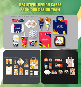 Logotipo de impresión personalizada pollo frito pescado y patatas fritas hamburguesa bandeja para perros calientes Kraft Catering Pizza papel de embalaje caja de comida para llevar - Product Image 6