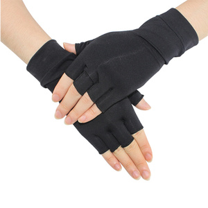 Ciclismo Montar Deporte Medio dedo Guantes Compresión Artritis Medio dedo Articulación Dolor artritis Terapia manos guantes - Product Image 1