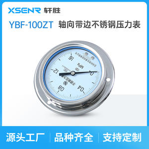 Manómetro de Acero Inoxidable Suzhou Xuan Sheng de 100 mm, Analógico, Montaje en Panel YBF100ZT, Conexión Roscada - Product Image 3