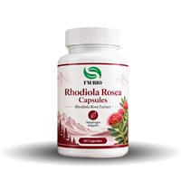 Capsules de Rhodiola Rosea Premium, Extrait de Racine, Formule Adaptogène, Fabricant OEM de Capsules de Rhodiola Rosea sous Marque Privée