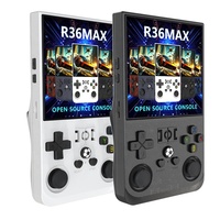 Günstiger Preis R36 Max Retro Handheld-Spielkonsole 4,0 Zoll HD-Großbildschirm Unterstützt 2-Spieler-Modus Tragbarer Video-Gaming-Player