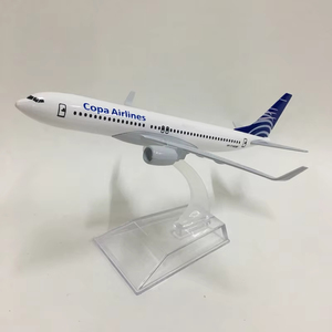 Modèle d'avion en alliage Boeing 737-800 de 16 cm de Copa Airlines avec support, cadeau d'aviation, objet de collection, fourni par l'usine - Product Image 2