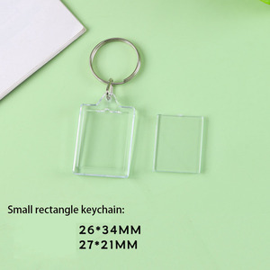 Porte-clés en acrylique personnalisés de formes variées, pendentifs souvenirs personnalisés pour sacs, cadeaux promotionnels en gros - Product Image 5