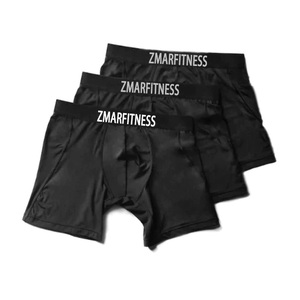 Boxer da uomo ZM-1075 con cintura in Jacquard Custom di alta qualità boxer morbidi da uomo biancheria intima da palestra - Product Image 3
