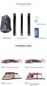 การล่าสัตว์ <span class=keywords><strong>Shelter</strong></span> กลางแจ้ง 2 คน <span class=keywords><strong>Picnic</strong></span> Camping เต็นท์ - Product Image 3