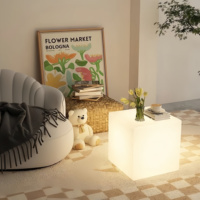 Cube lumineux LED tendance, éclairage de mobilier, cube lumineux pour extérieur, affichage artistique commercial, bar de fête, tabouret lumineux carré