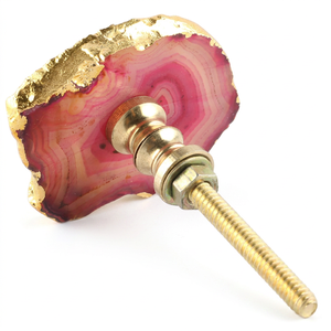 AK Brass Decorative Agate Stone & Metal Cabinet Handle Multi Color Finish Wholesale Price Shelf Drawer Furniture Luxury <b>Hardware</b> - Product Image 5