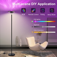 Projecteur à ondulations RGB+WW, lampe sur pied haute à intensité variable, télécommande, LED moderne, lampe sur pied pour salon, chambre à coucher