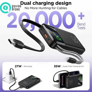 Batterie externe compacte de poche 10000 mAh, charge rapide PD 35W, câbles doubles intégrés, écran numérique pour téléphone et ordinateur portable - Product Image 3