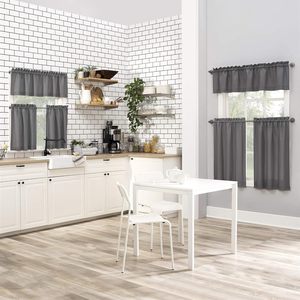 Dairui nhiệt cách điện nhỏ rèm cửa nóng bán thị trường Mỹ Polyester pha trộn Rèm Cửa Nhà Bếp thiết lập cửa sổ ngắn - Product Image 2