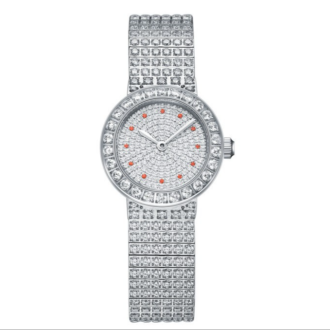 Luxury Waterproof Bling Round VVS Moissanite Watches Wrist Custom Jewelry