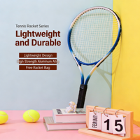 Raqueta de Tenis de Fibra de Carbono Duradera, Alto Brillo, Cabeza Extra Grande, Diseño Ligero, Grosor Personalizable, Nivel Club, para Miembros
