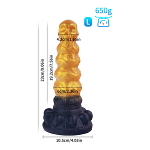 Tapón Anal Personalizado OEM para Hombres y Mujeres, de Silicona Líquida, con Forma de Calavera, Juguete Sexual para Masturbación Masculina - Product Image 6