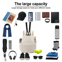 Sac de raquette personnalisé à prix d'usine, sac de sport vintage avec logo personnalisé, sac de rangement de luxe, livraison rapide, sac de tennis imprimé
