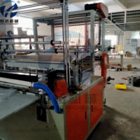 Machine automatique de fabrication de sacs en film plastique polyéthylène à soudures latérales, à haute vitesse, avec découpe stable et production efficace