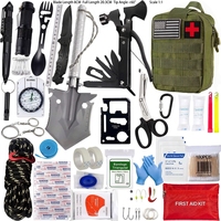 Kit de survie d'urgence OEM ODM en gros avec trousse de premiers secours, sac tactique compact pour le camping, la randonnée et les secours en plein air