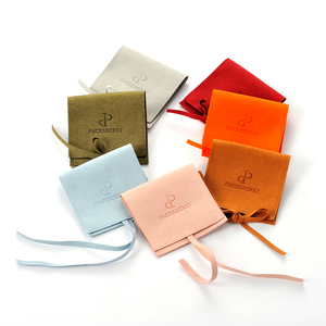 PackSecret Custom Microfiber <b>Bow</b> Pouch Set Hot-Selling Logo Printed Jewelry Container for Rings Earrings Envelope <b>Gift</b> Packaging - Product Image 5
