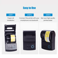 Excellente imprimante d'étiquettes thermiques portable Mini imprimante d'étiquettes de prix pour bijoux/colliers/bagues/bracelets/lunettes de soleil