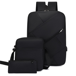 Modern Business Laptop <b>Backpack</b> for Unisex Casual Travel Lightweight Waterproof Geometric Anti-Theft College <b>Student</b> for Work - Product Image 2