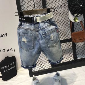 Ensembles de vêtements pour enfants de haute qualité, imprimés décontractés, vente en gros, t-shirt court et short en jean pour enfants - Product Image 6