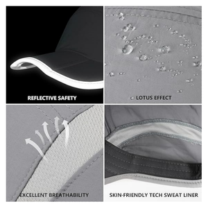 Casquette de Baseball de sport à séchage rapide personnalisée de haute qualité hommes femmes chapeau de Protection solaire avec refroidissement respirant trou découpé au Laser en cours d'exécution - Product Image 4