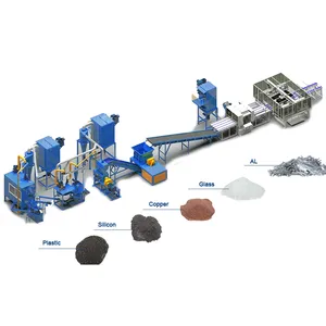 Environmental Protection Machine Fully Automatic Waste Solar Photovoltaic Panel Recycling Machine Production Line