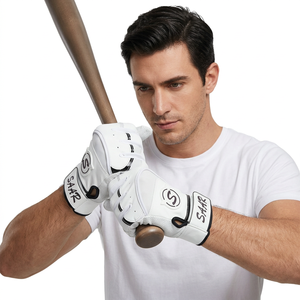 Gants de baseball et de softball en cuir Cabretta de haute qualité, légers, respirants, antidérapants, à doigts entiers, ajustables - Product Image 1