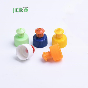 プッシュプルとスクリュー付きプラスチック製ウォーターボトルキャップ食器用液体ボトルキャップ新デザイン - Product Image 3
