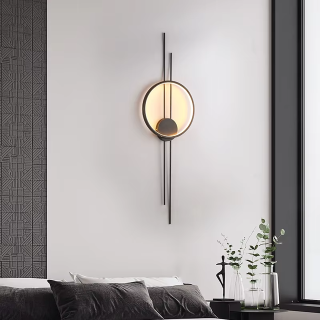Minimalist Long LED Wall Lamp for Living Room Bedroom Bedside Nordic Modern Surface Mounted LED Wall Light
