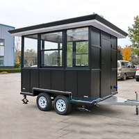 Remorque alimentaire ronde standard australienne Chammp entièrement équipée, mini camion mobile pour café, beignets et glaces à vendre