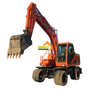 Excavadora de Ruedas DOOSAN DH140W-7 USADA de 14 Toneladas, Mini Excavadora Agrícola, Dosan 60 Usada, Dh55, Dh55-v, Dh300lc-7, Dh130w, Dh140w - Product Image 4