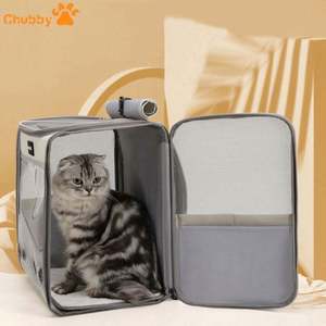Bolsa de Transporte para Mascotas Plegable, Personalizable en Color, Mochila para Gatos, Transpirable, para Exteriores y para Llevar en el Hombro - Product Image 5