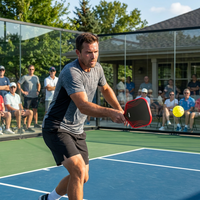 Raquette de pickleball en fibre de carbone T700 16 mm |   Puissance équilibrée, contrôle précis, bord renforcé, zone de frappe élargie pour les tournois