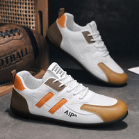 Chaussures de sport pour hommes été 2025, respirantes, surface en mesh, amortissement des chocs, fermeture à lacets, semelle intérieure en PU, nouvelle tendance de la mode