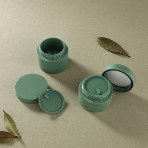 Tarros de Crema de Plástico PP, Color Verde, para Manteca Corporal, Tapas de Rosca para Cosméticos - Product Image 3