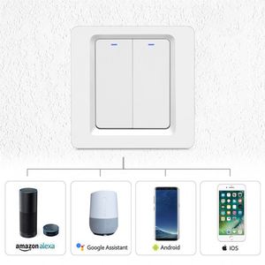 Interruptor de Luz Inteligente de <span class=keywords><strong>3</strong></span> Canales con Control por Voz <span class=keywords><strong>Alexa</strong></span>, Estándar Europeo, 250V, WiFi, Botón Táctil, Interruptor de Pared Inalámbrico - Product Image 6