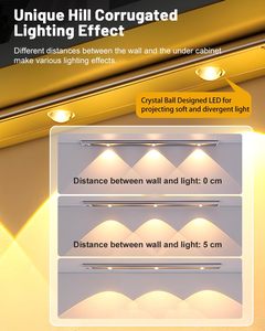 Dưới tủ cảm biến ánh sáng trong nhà, USB sạc không dây dưới đèn truy cập Hill hiệu ứng Closet LED ánh sáng cho nhà bếp - Product Image 6